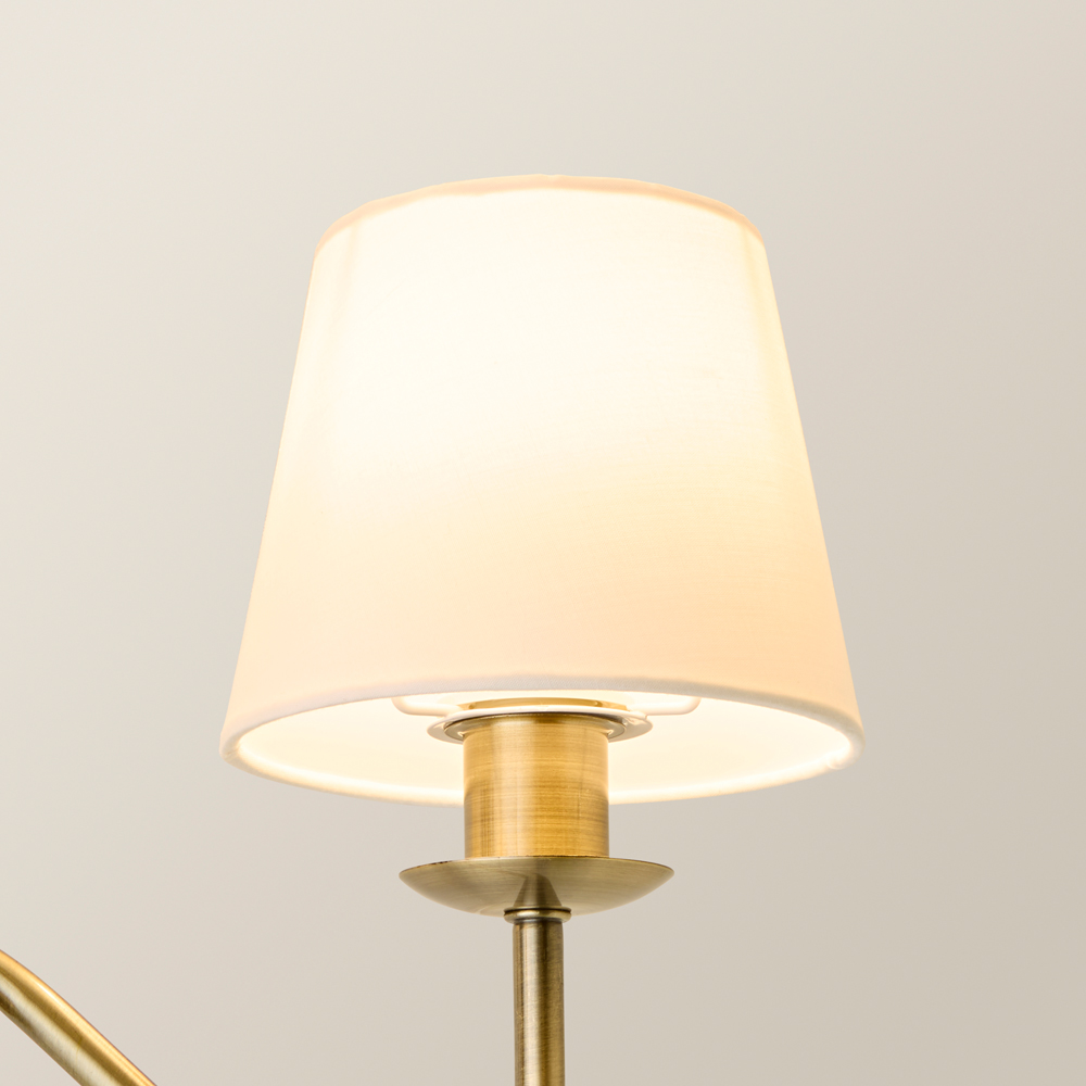 ValueLights Memphis Antique Brass Barley Twist LED Ceiling Lamp Image 3