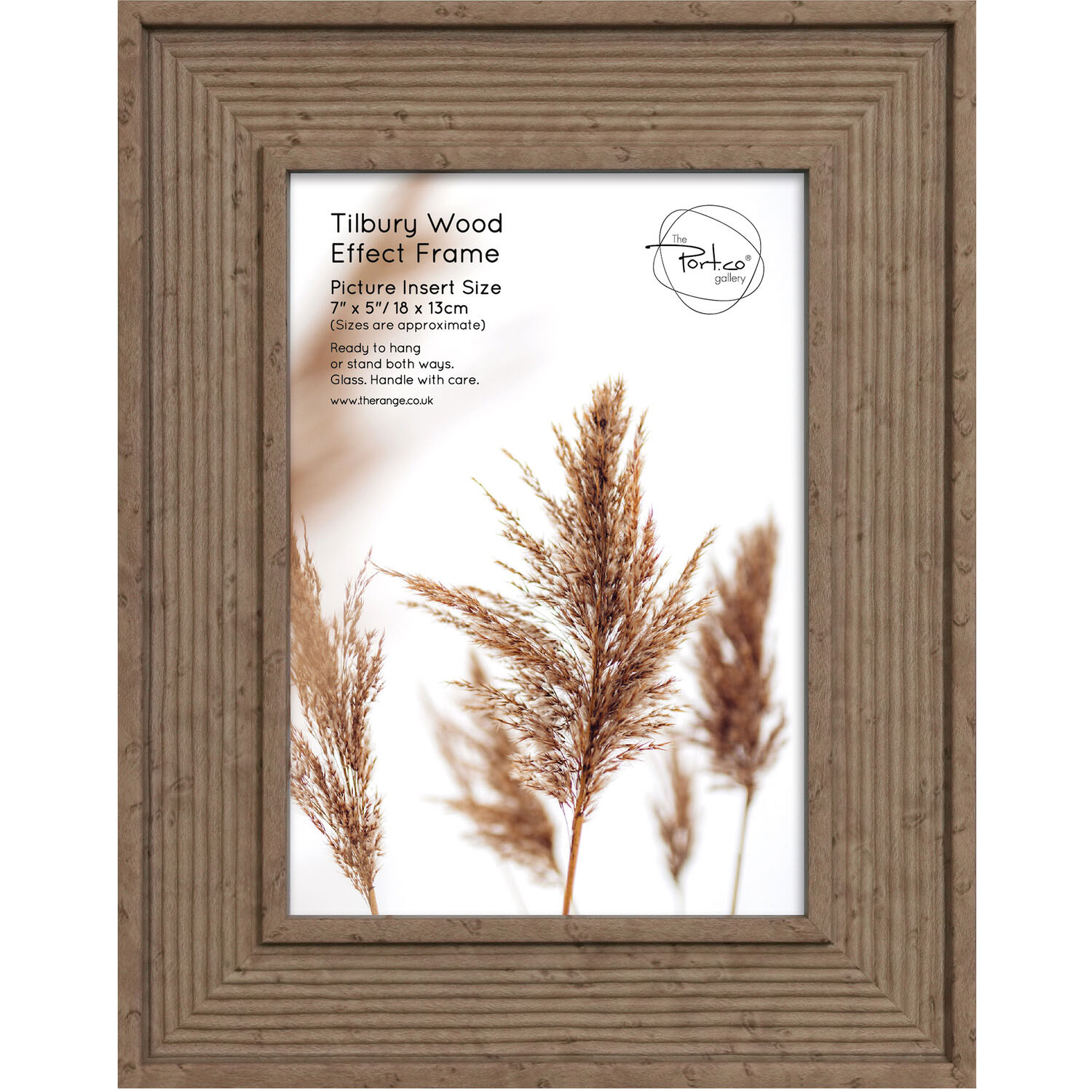 The Port. Co Gallery Tilbury Wood Effect Photo Frame 7 x 5 inch Image 1