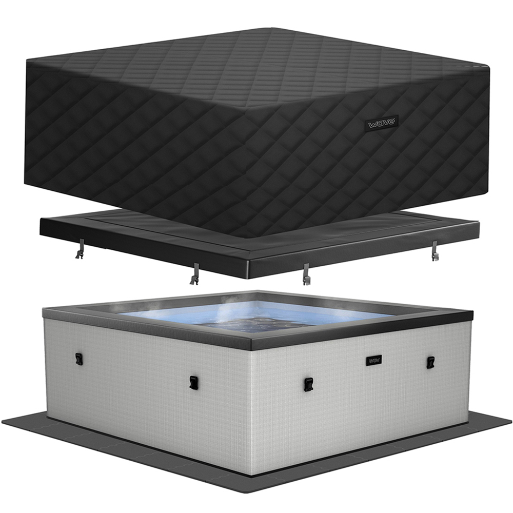 Wave Spas Garda 6 Person Graphite Grey Eco Foam Hot Tub with EnergySave Bundle Image 3