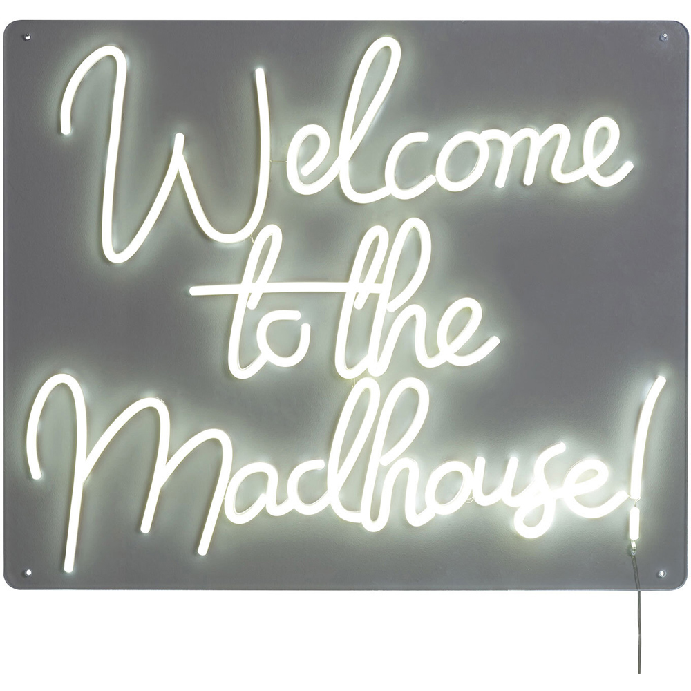 Welcome to the Madhouse LED Neon Sign Light Image 1
