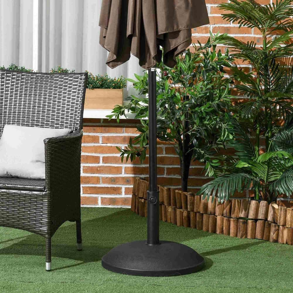 Outsunny Black Concrete Parasol Base 25kg Image 4