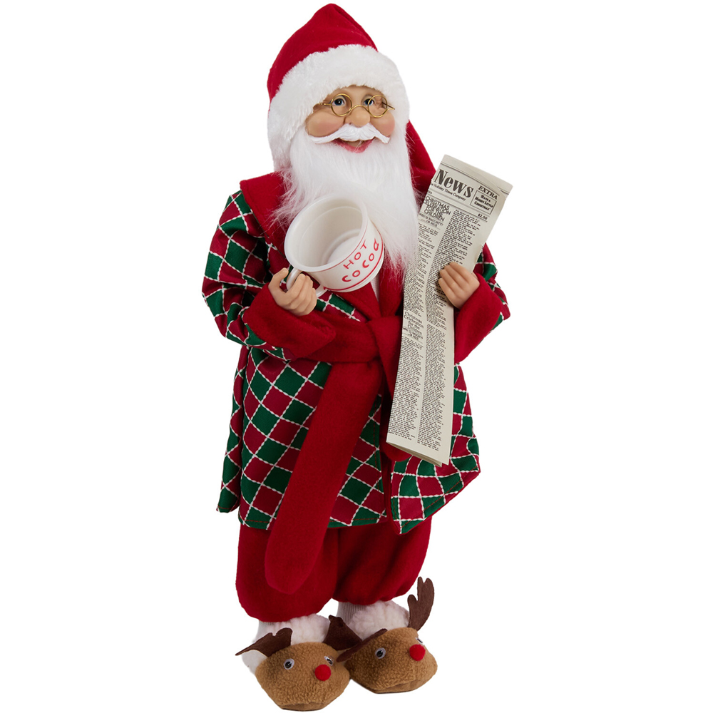 Pyjama Standing Santa Decoration Image 4