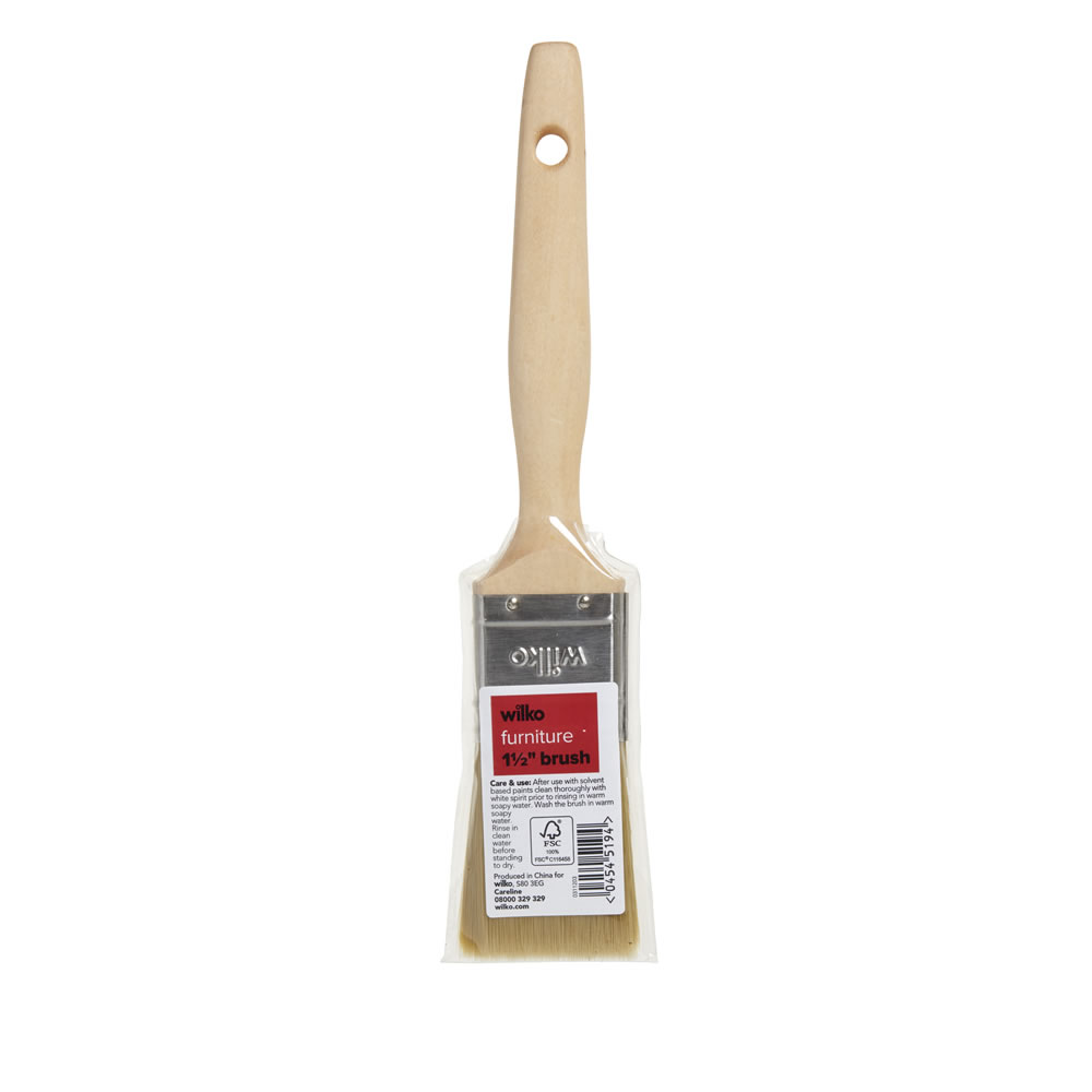 Wilko 1.5 inch Furniture Paint Brush Image