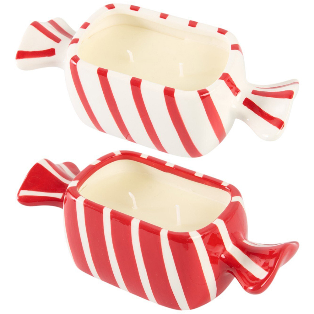 Assorted Sweet Stripe Candle Image 1