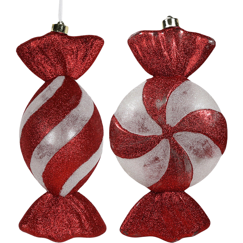 Candy Cane Xtra Large Hanging Decoration - Red Image 1