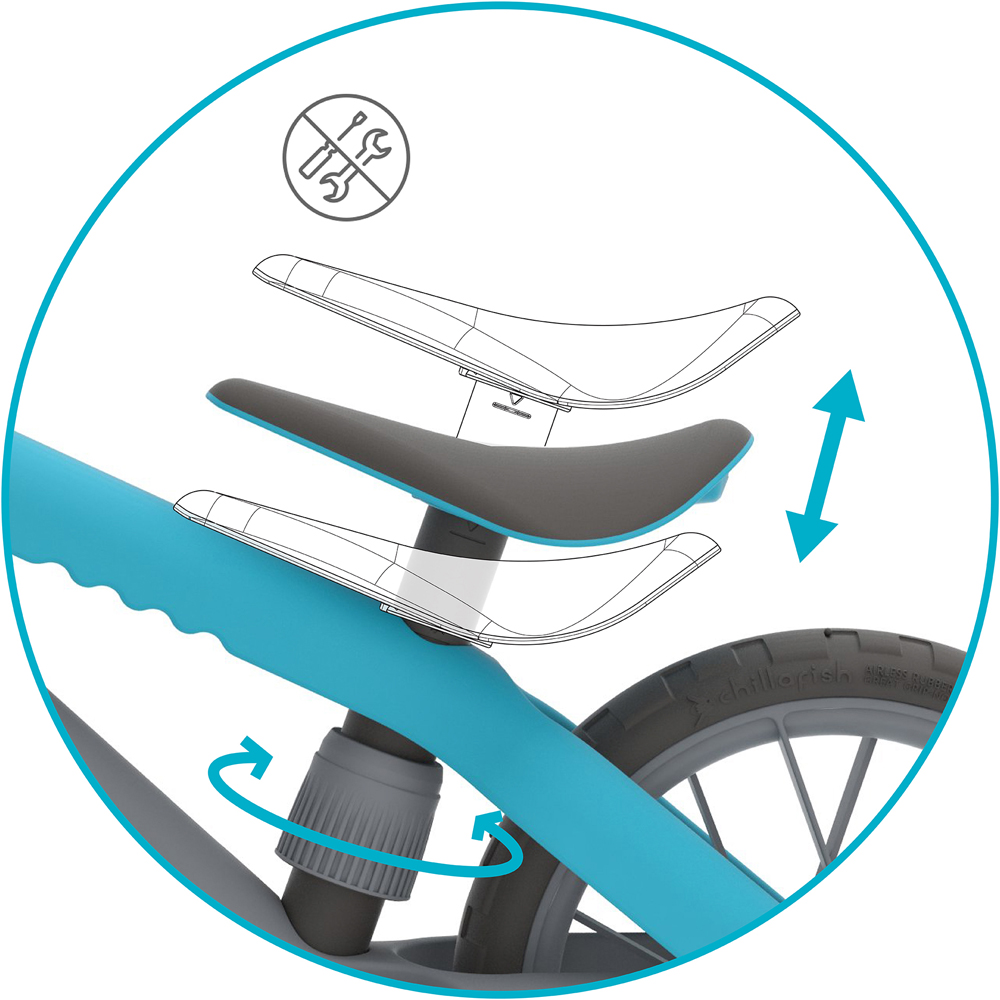 Chillafish BMXie Moto Blue Balance Bike Image 7