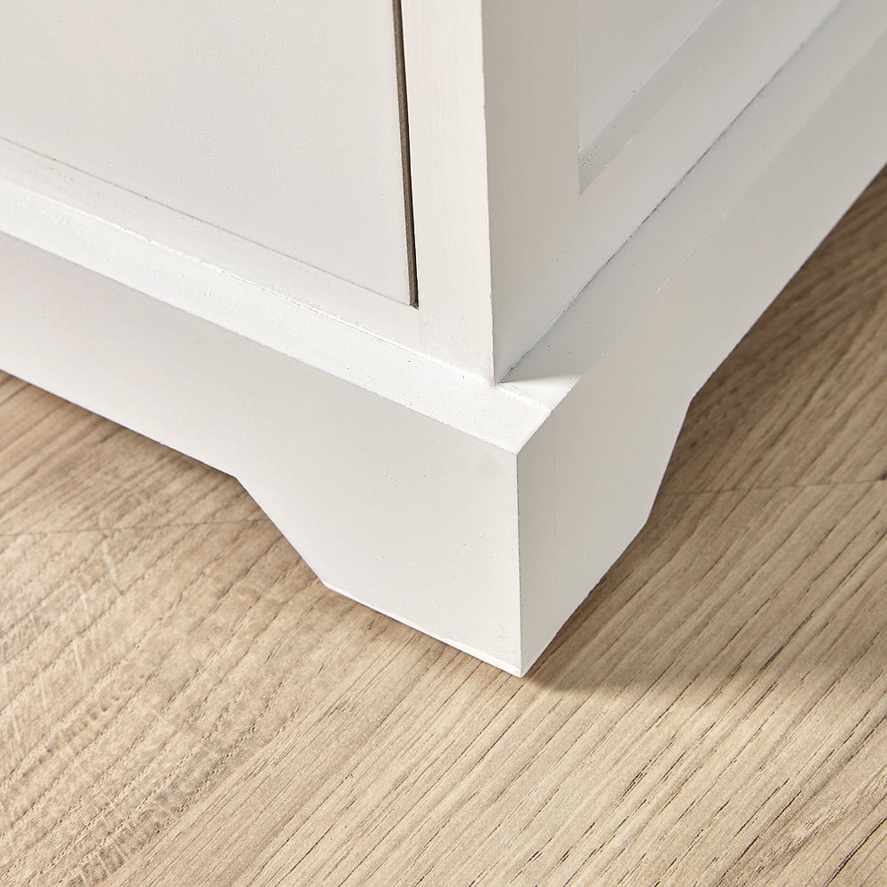 Home Source Ullswater 3 Drawer White and Grey Storage Unit Image 5