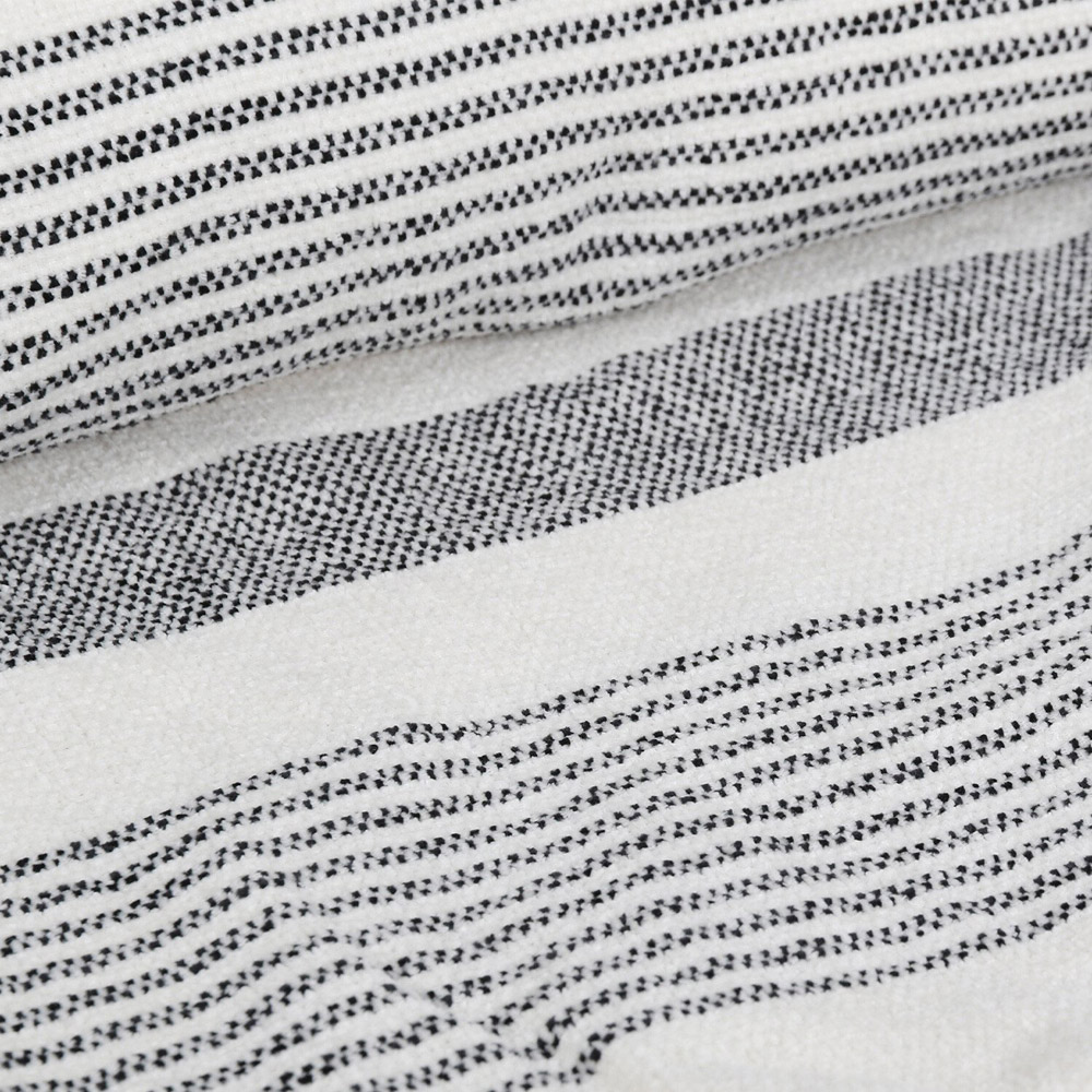 Divante Padstow Stripe Throw - White Image 4