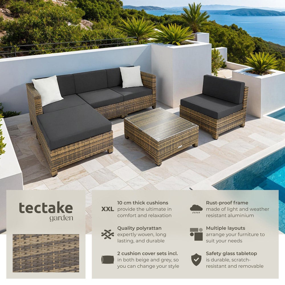 tectake Nature Garden Furniture Set Image 6