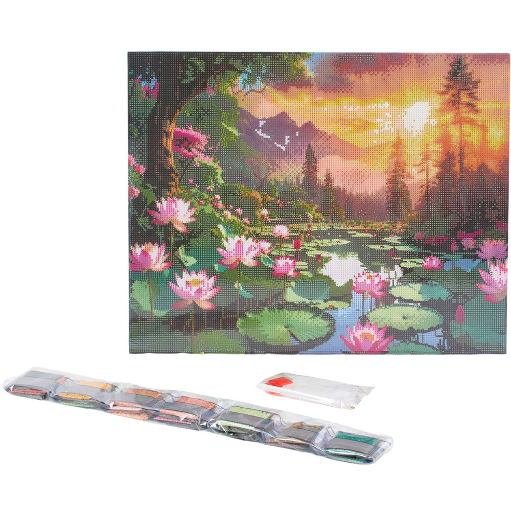 Crystal Canvas Northern Lights or Lotus Scene Kit Image 7