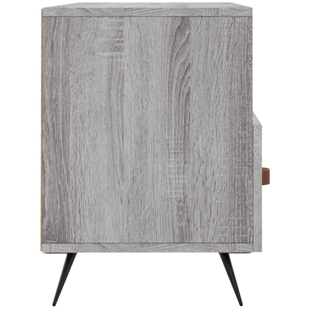 vidaXL 3 Drawer 3 Shelf Grey Sonoma TV Cabinet Image 7