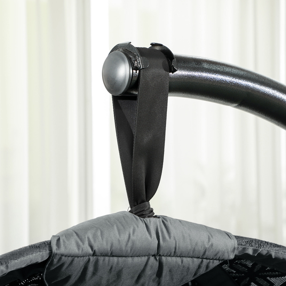 Outsunny Charcoal Grey Hanging Swing Chair Image 3