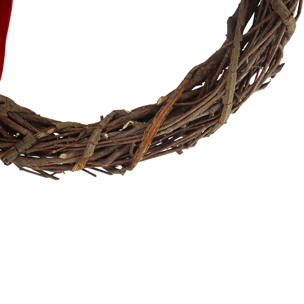 Holly Bow Half Wreath Image 3