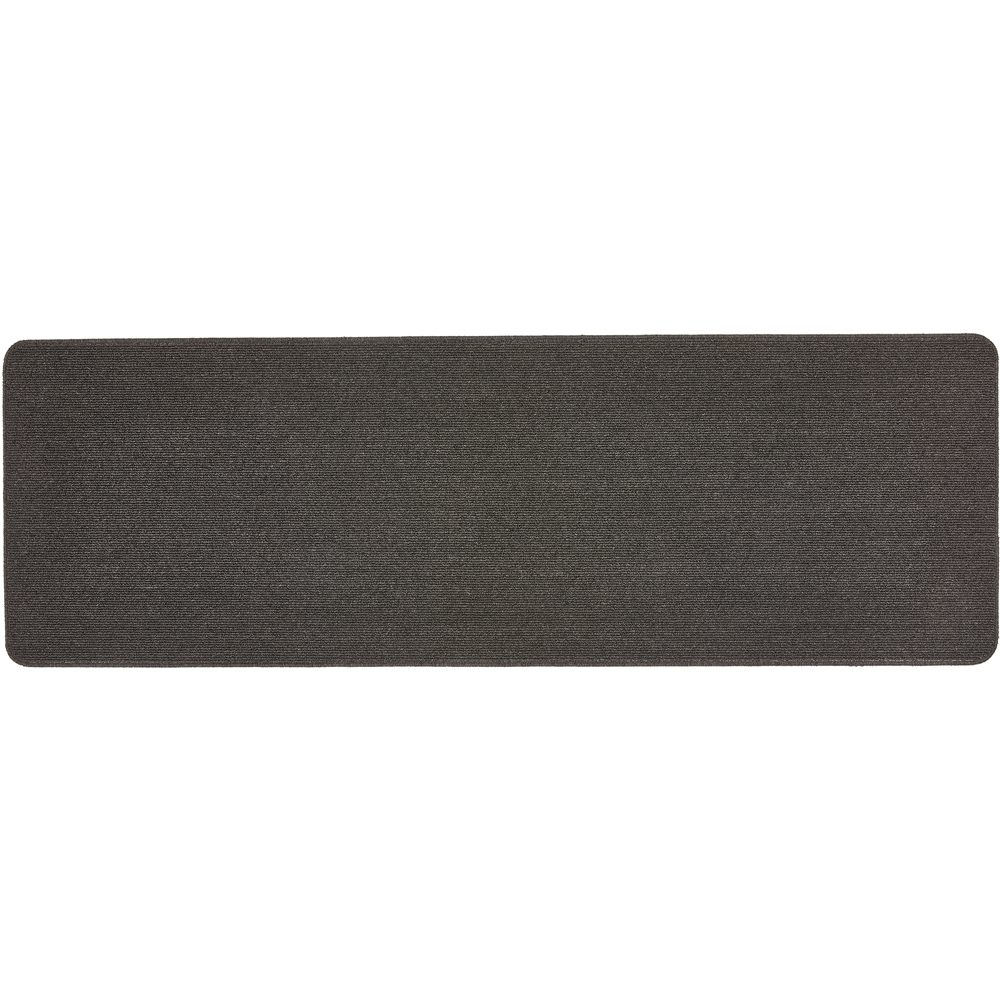 My Mat Charcoal Plain Stain Resistant Runner 67 x 200cm Image 1