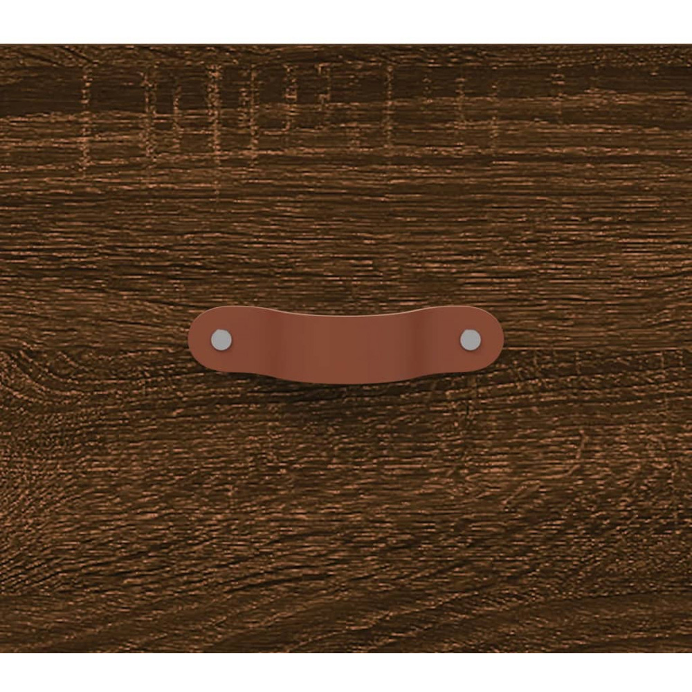 vidaXL 2 Door 2 Drawer Brown Oak Sideboard Image 9