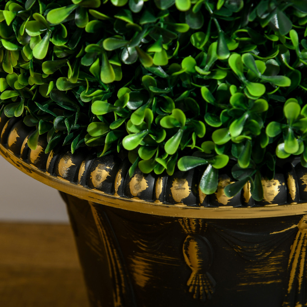 Portland Topiary Spiral Boxwood Trees Artificial Plant 2 Pack Image 3