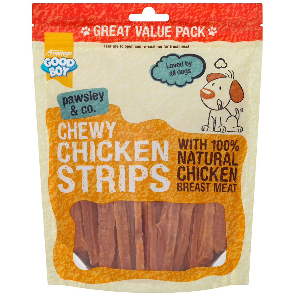 Good Boy Chewy Chicken Strips Dog Treats 350g Image
