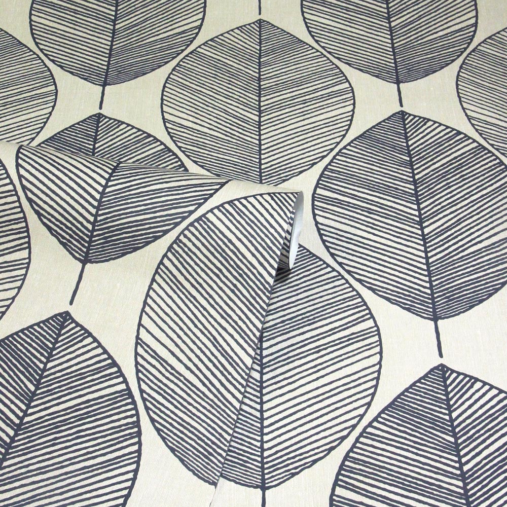 Arthouse Leaves Blue Wallpaper Image 2