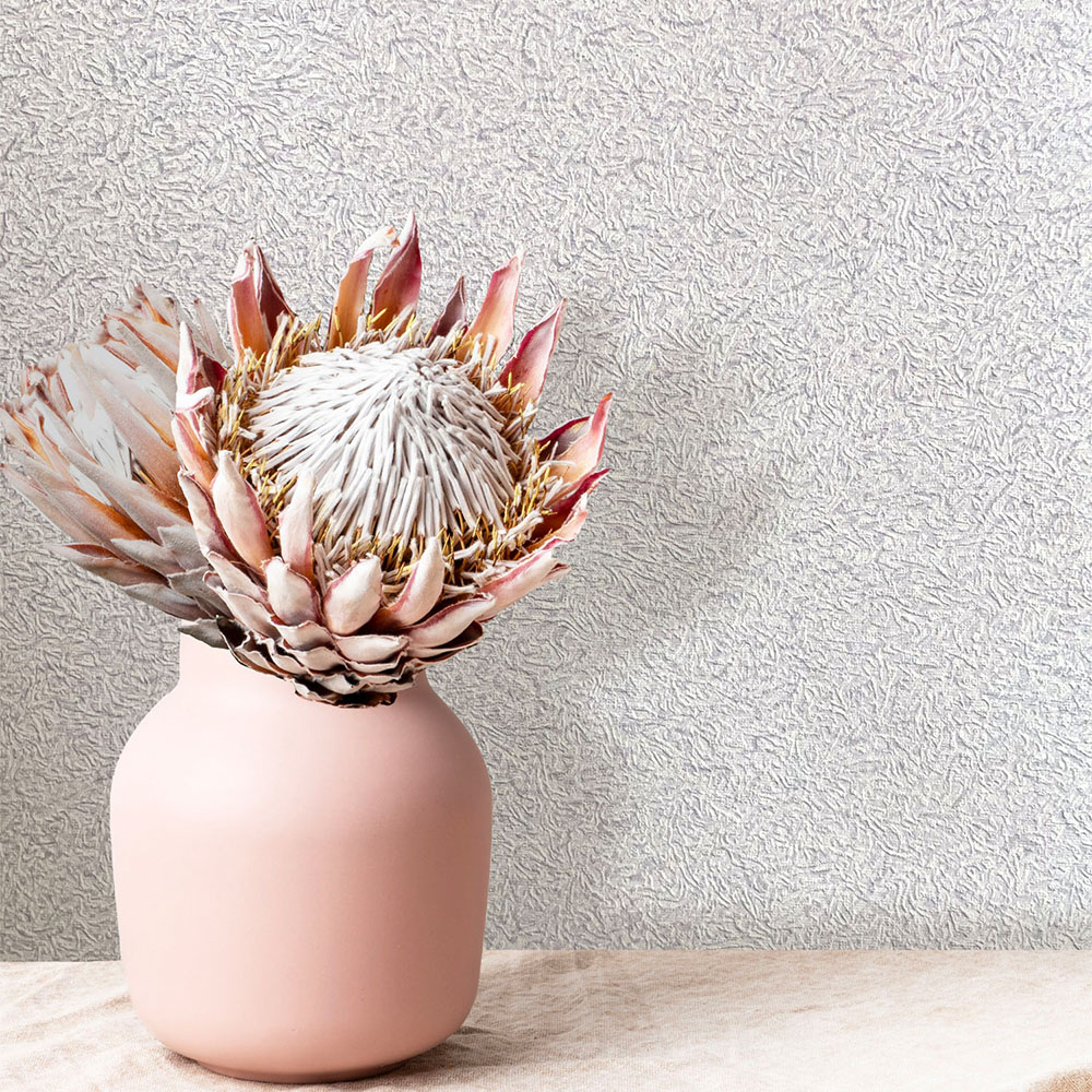 Rasch Ravella Texture Silver Grey Wallpaper Image 4