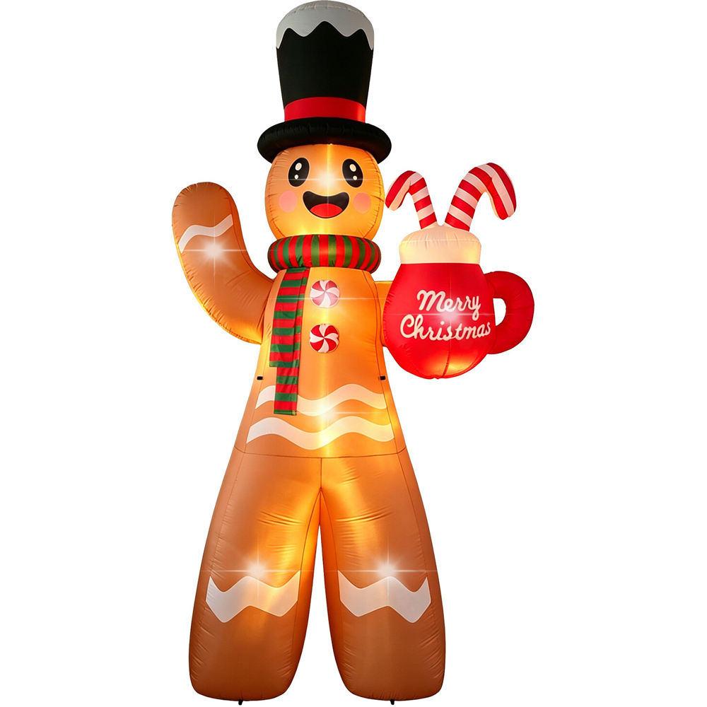 14ft Gingerbread Festive Inflatable Image 2