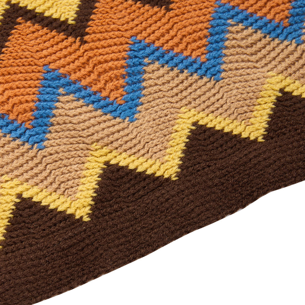 Living and Home Bohemian Brown Wave Sofa Throw Blanket with Tassels 170 x 127cm Image 6