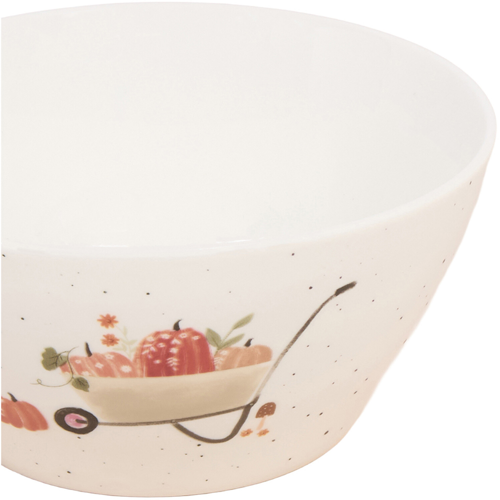 Autumn Print Conical Bowl White Image 5