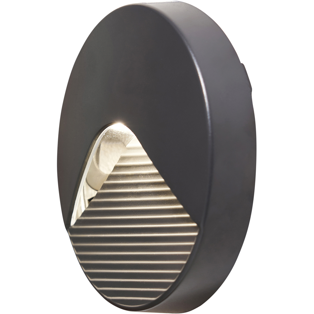 Coast Brix Anthracite Round LED Guide Wall Light Image 1