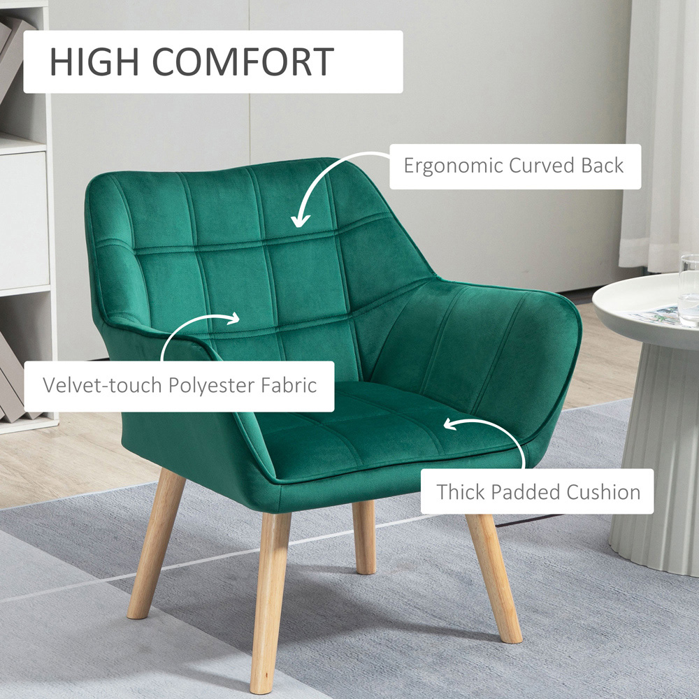 Portland Green Accent Chair Image 4