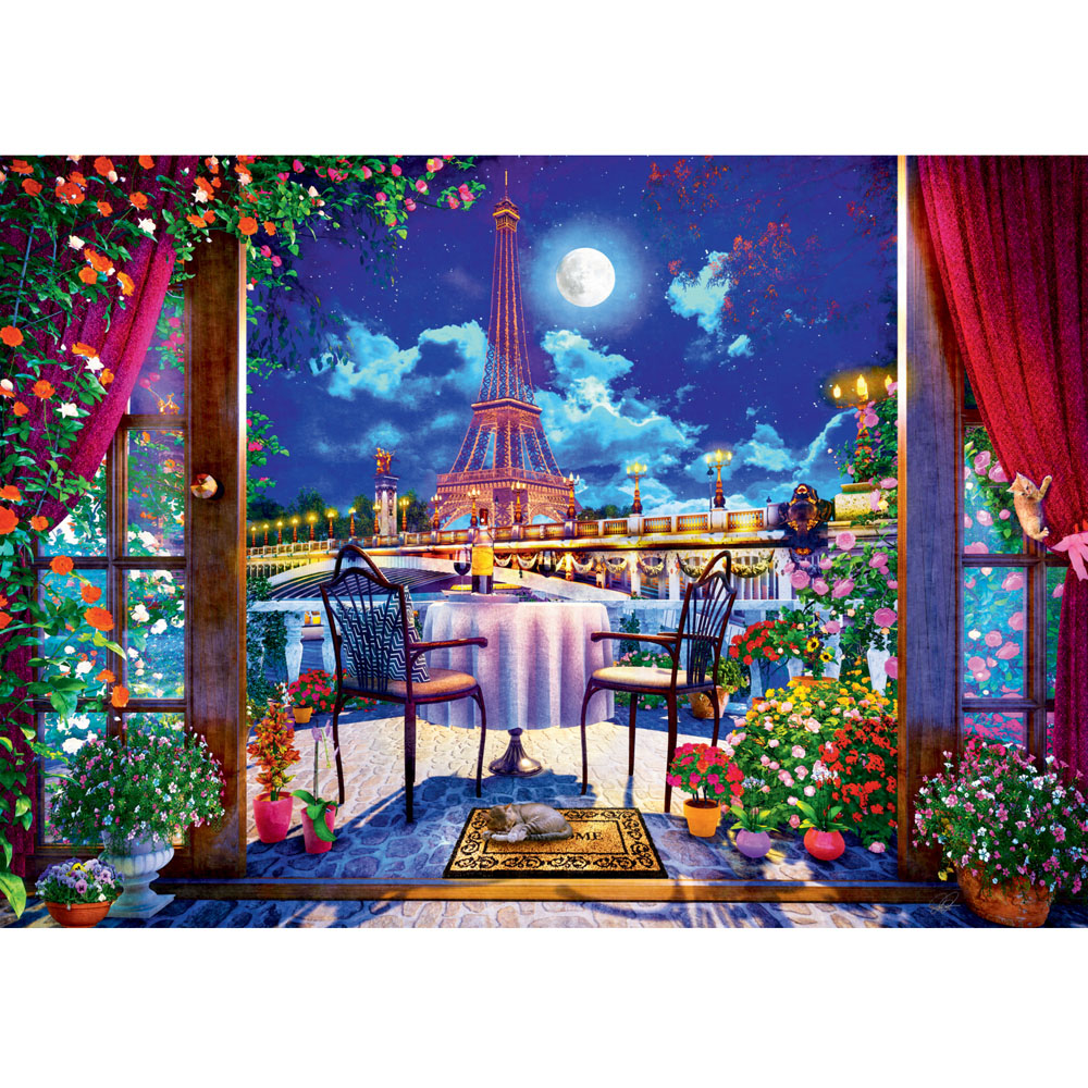 Parisian Moonlight 1000 Piece Jigsaw Puzzle Image 2