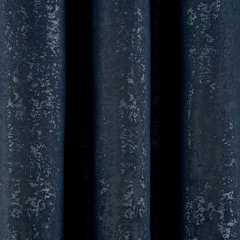 Helena Springfield Roma Lined Navy Eyelet Curtains 168 x 183cm Image 3