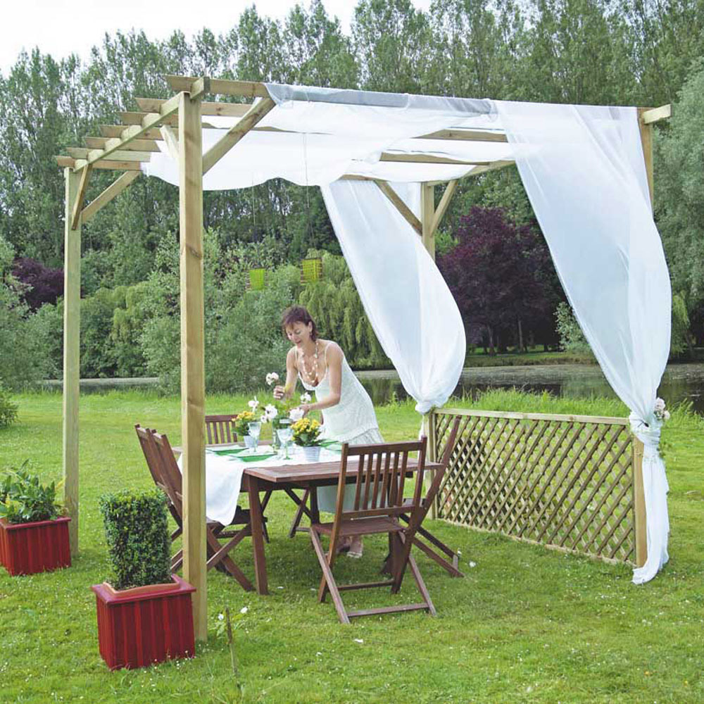 Cerland Ancolie 3 x 3m Wooden Pergola Image 3