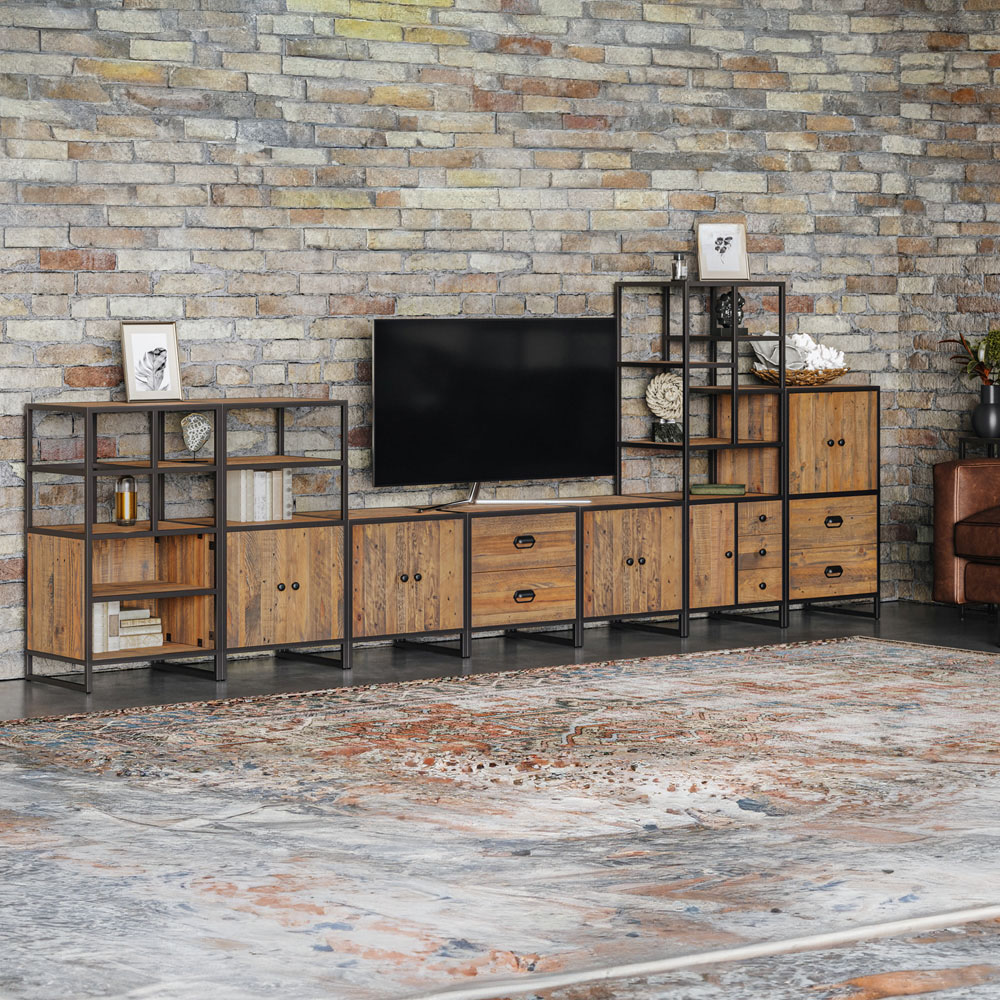 Baumhaus Ooki 2 Door 2 Self Modular Medium Cupboard Image 5