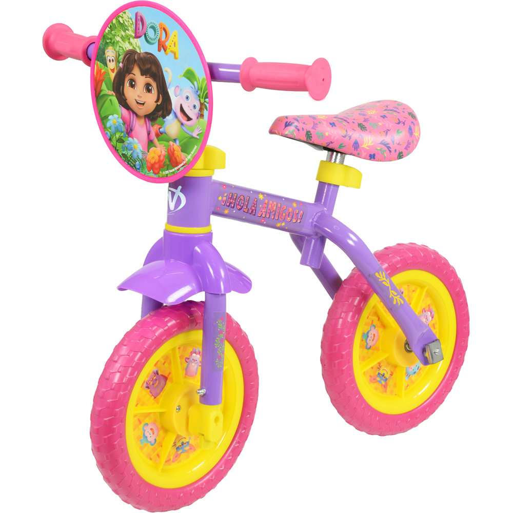 Dora 2-in-1 10 inch Kids Training Bike Image 2