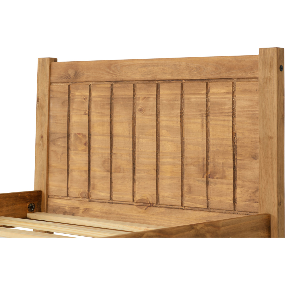 Seconique Maya Single Distressed Waxed Pine Bed Image 3