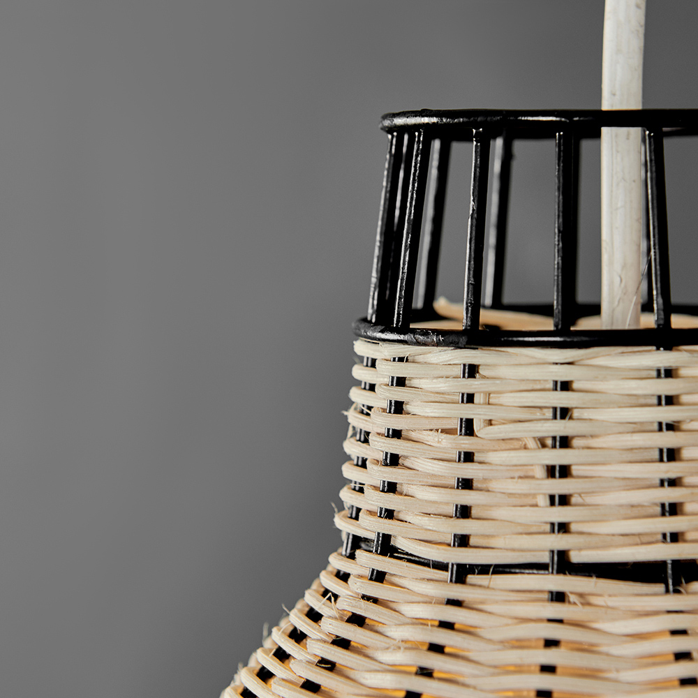 ValueLights Alor Natural Rattan Basket Pendant Shade Image 3