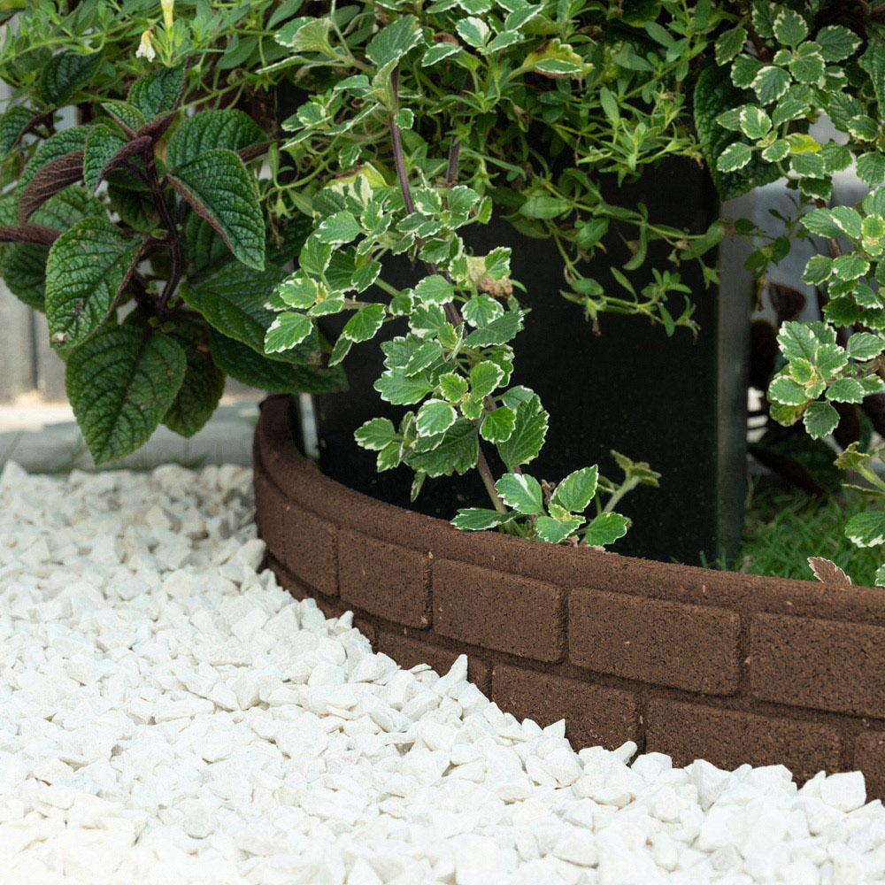 Nicoman Brown Brick Effect Garden Border 1.2m 2 Pack Image 6