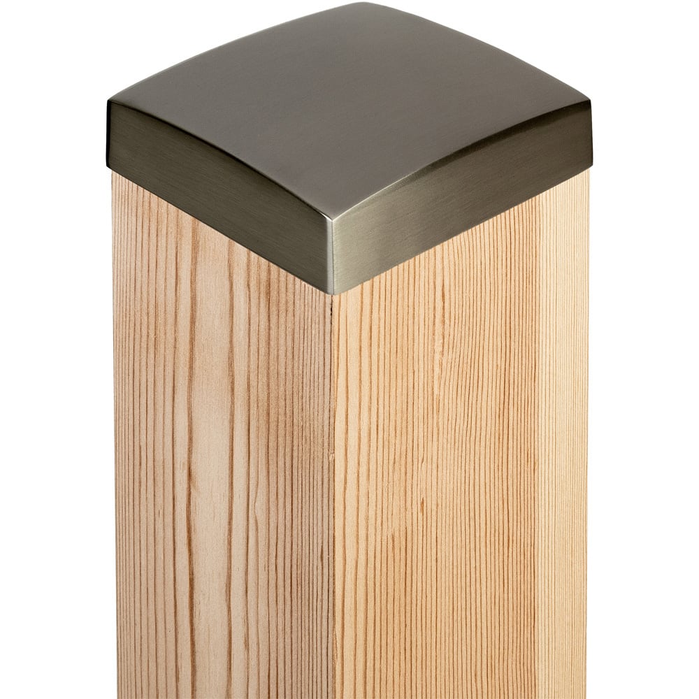 Blueprint Joinery Cambridge Brushed Nickel Full Square Newel Post Cap 94 x 94mm Image 4