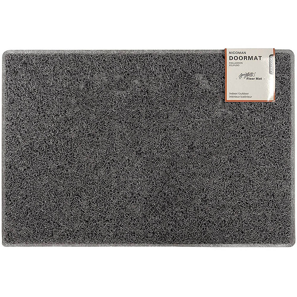 Oseasons Grey Plain Doormat 90 x 60cm Image 1