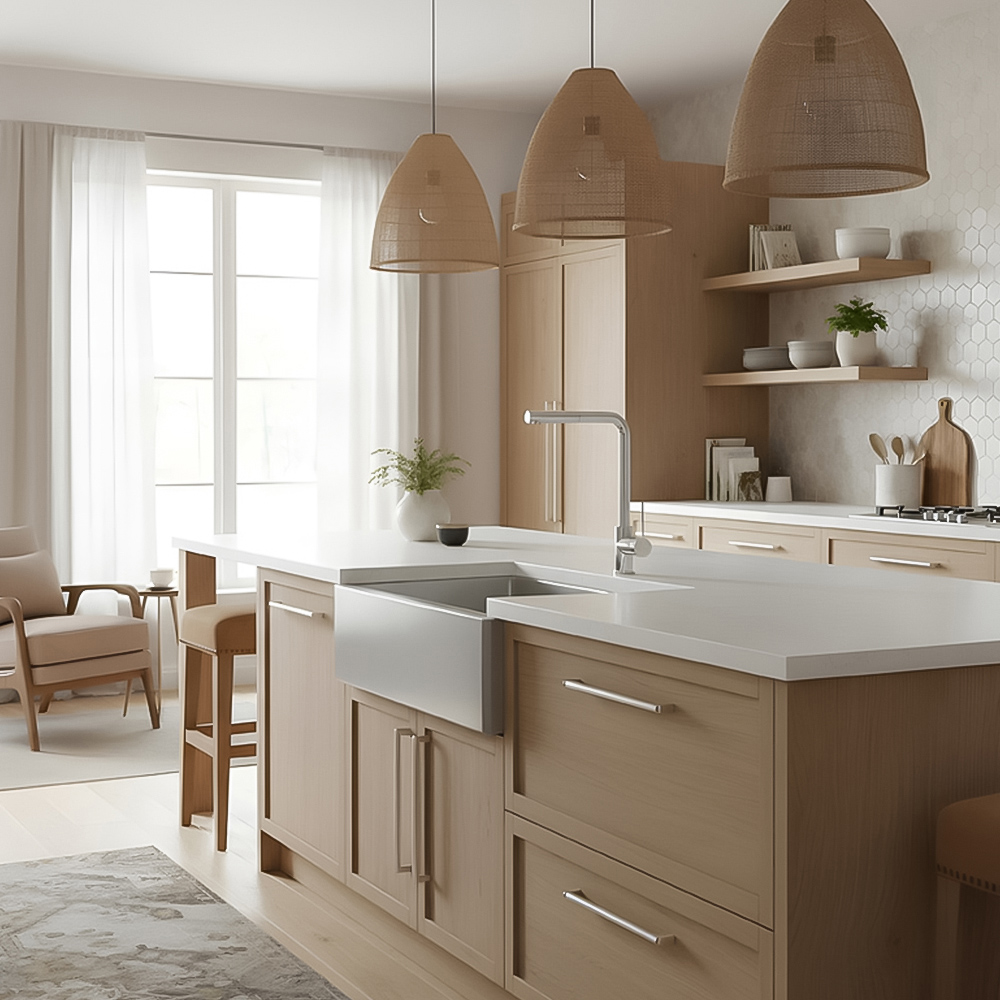 Piralla Vox A90 Chrome Pull Out Single Lever Kitchen Mixer Tap Image 3