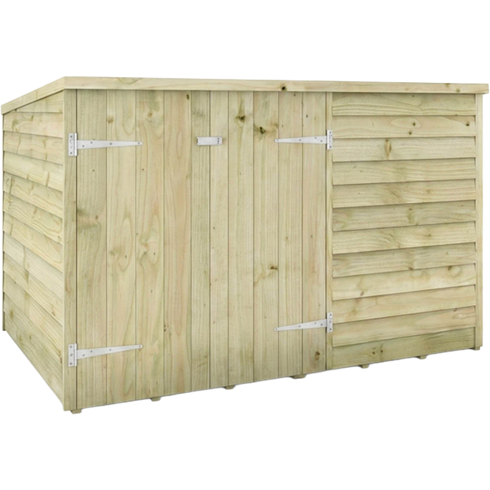 Mercia 6 x 4ft Double Door Overlap Pent Bike Shed Image 3