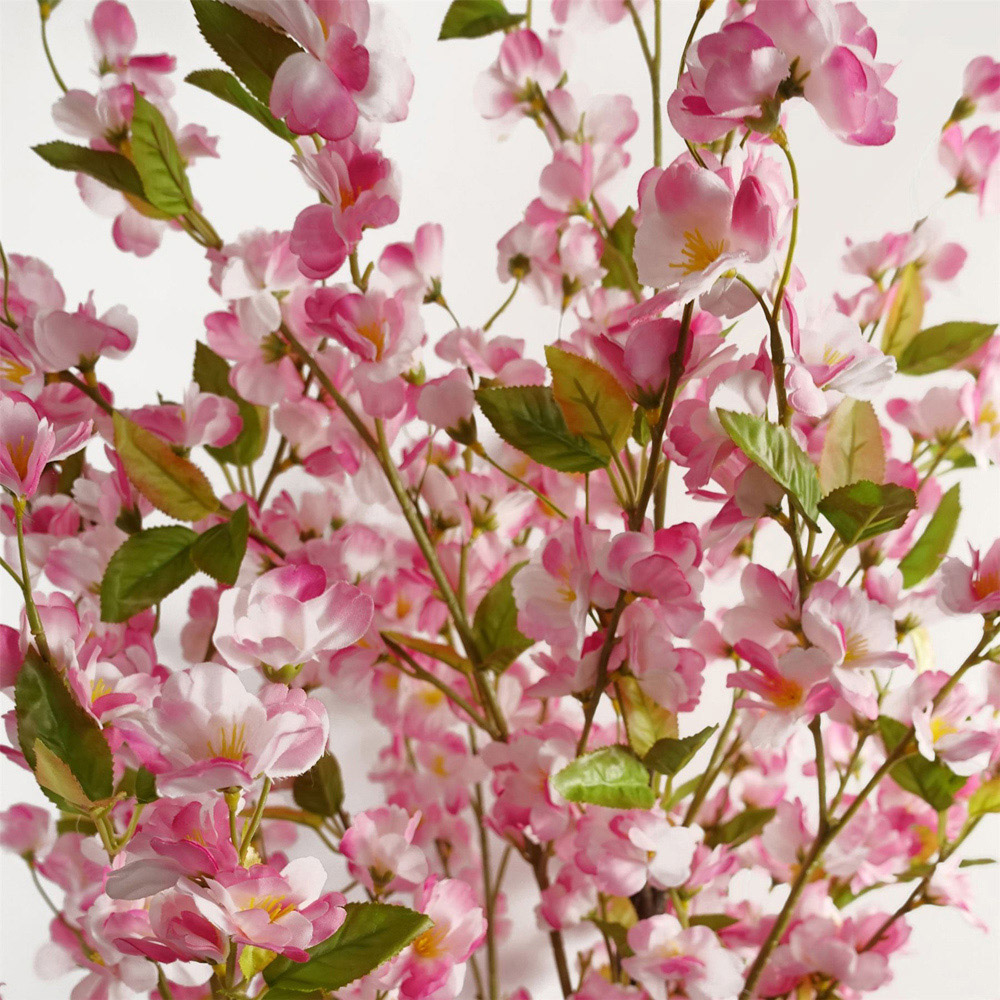 Leaf Pink Cherry Artificial Tree in Pot 180cm Image 2