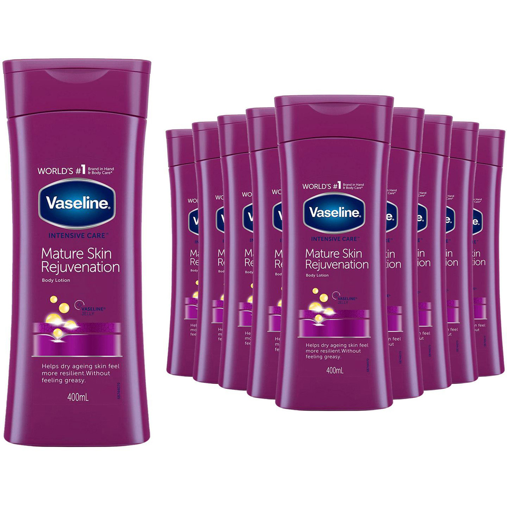 Vaseline Intensive Care Mature Skin Rejuvenation Body Lotion 400ml 10 Pack Image 1