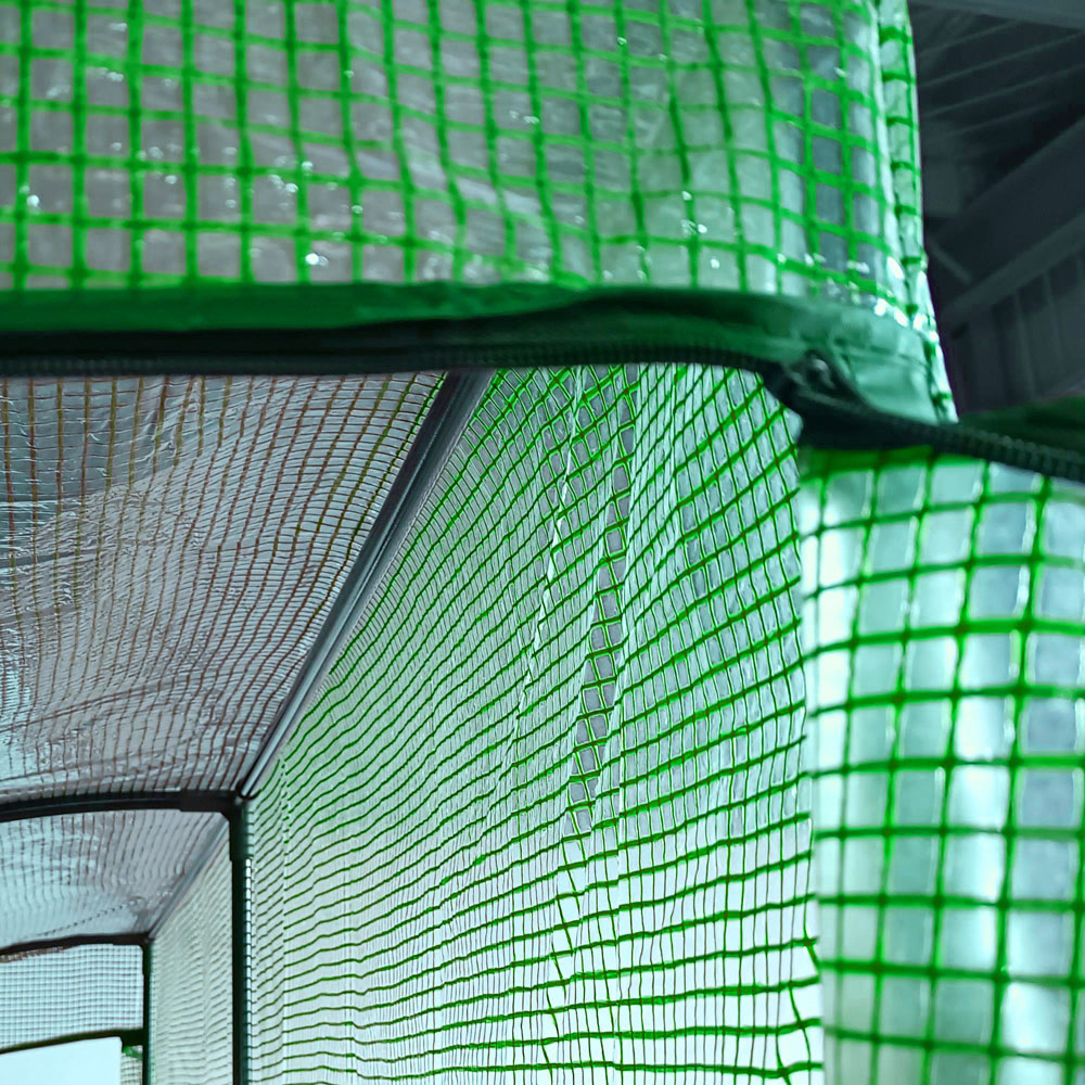 Outsunny Green 3.2 x 6.5ft 3-Tier Walk In Greenhouse Image 3