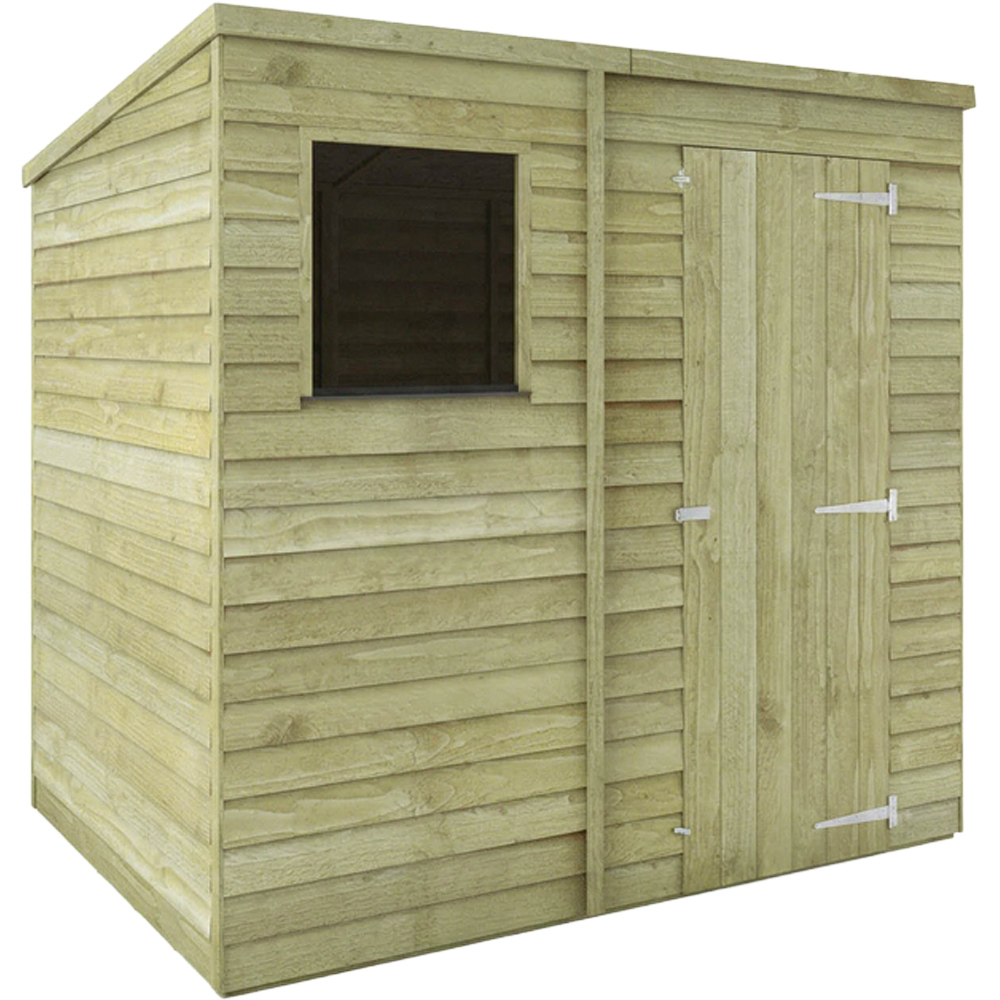 Mercia 7 x 5ft Overlap Pent Shed Image 3