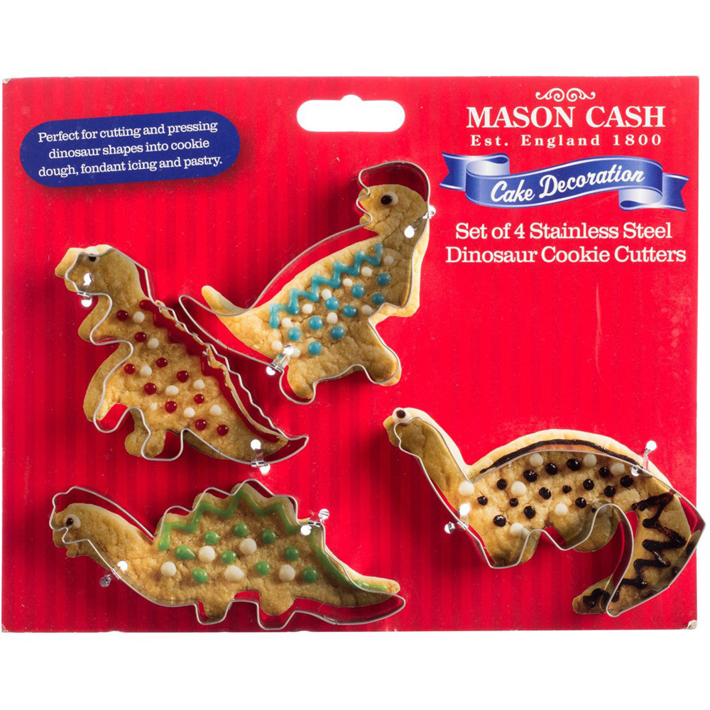 Pack of Four Mason Cash Dinosaur Cookie Cutters Image 2