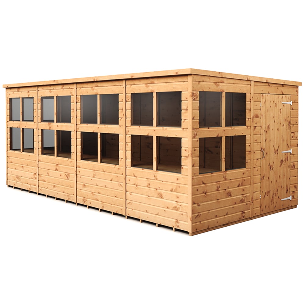 Empire Sheds 16 x 8ft Tongue and Groove Potting Pent Garden Shed Image 1