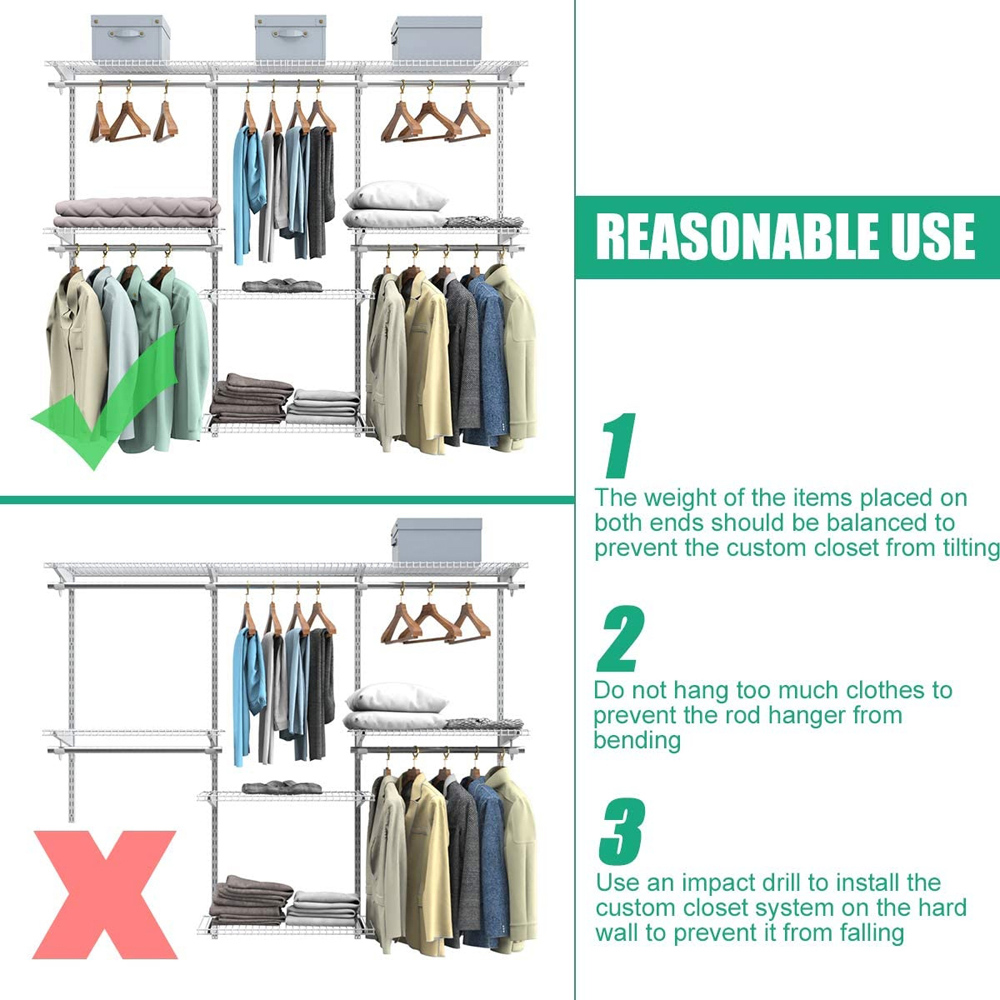 Costway 6 Shelf Closet Organiser Image 7