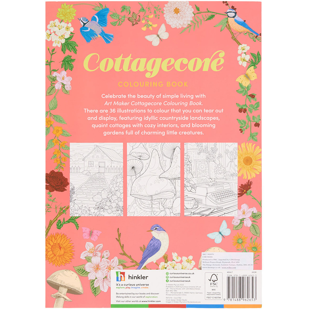 Enchanted or Cottagecore Colouring Book Image 3