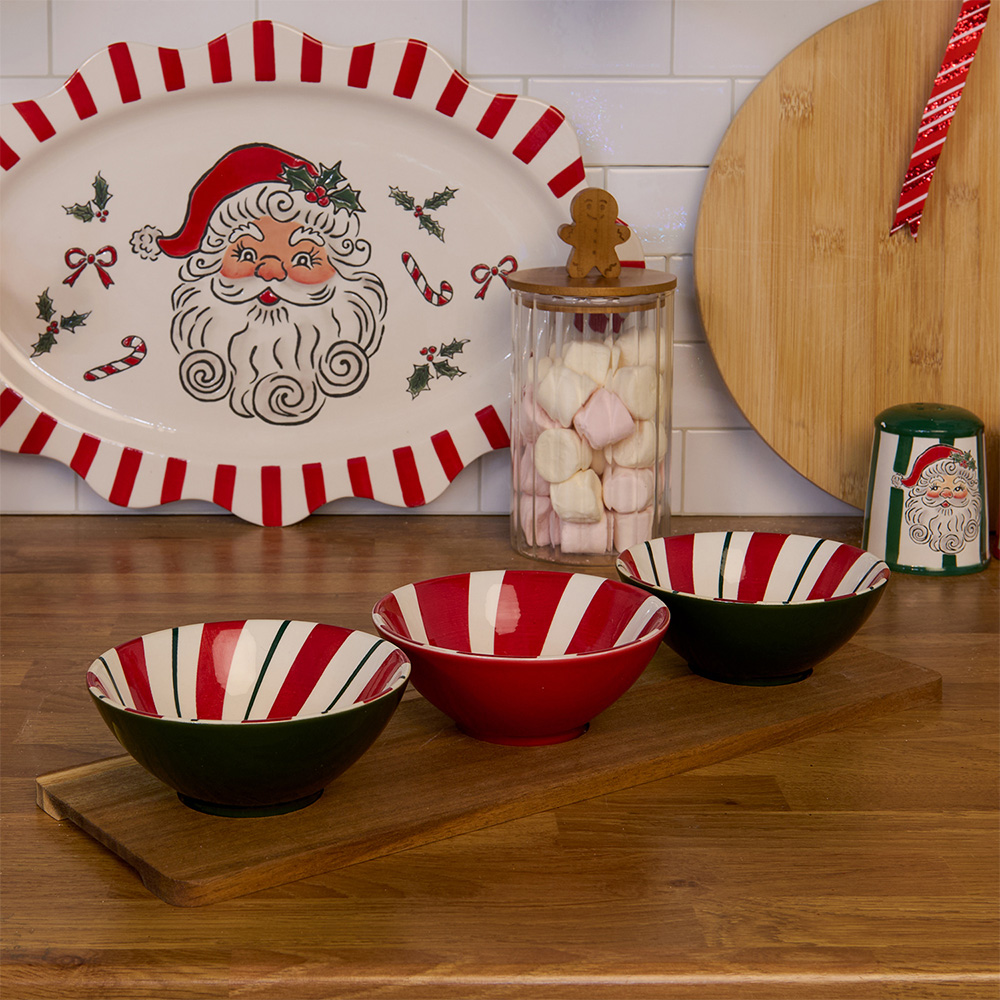Pack of 3 Candy Cane Dip Bowls Image 2