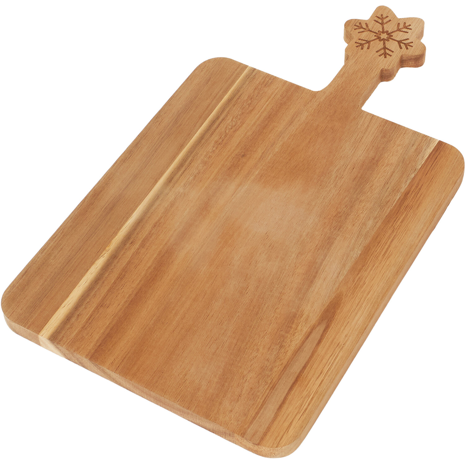 Acacia Wood Christmas Serving Board - Brown Image 3